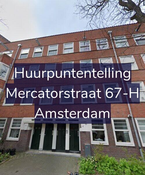Foto gevel Huurpuntentelling voor Mercatorstraat 67-H, Amsterdam