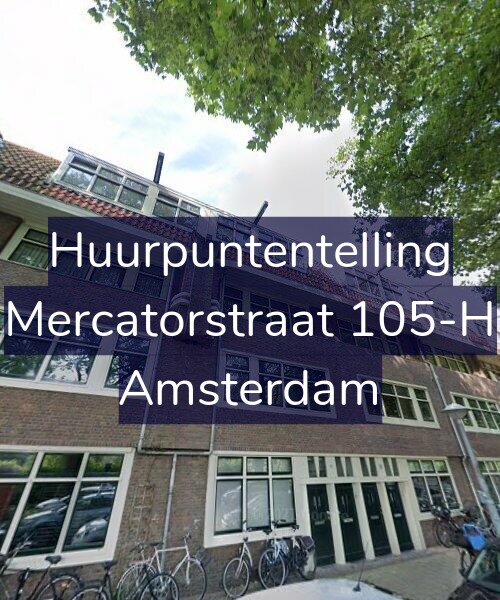 Foto gevel Huurpuntentelling voor Mercatorstraat 105-H, Amsterdam