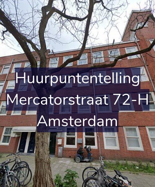 Foto gevel Huurpuntentelling voor Mercatorstraat 72-H, Amsterdam