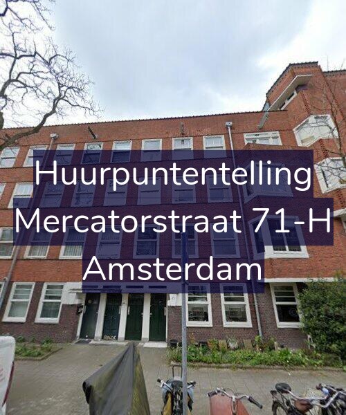 Foto gevel Huurpuntentelling voor Mercatorstraat 71-H, Amsterdam
