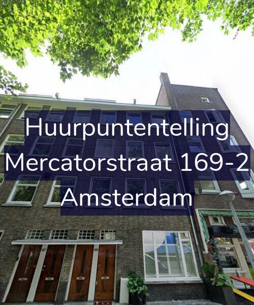 Foto gevel Huurpuntentelling voor Mercatorstraat 169-2, Amsterdam