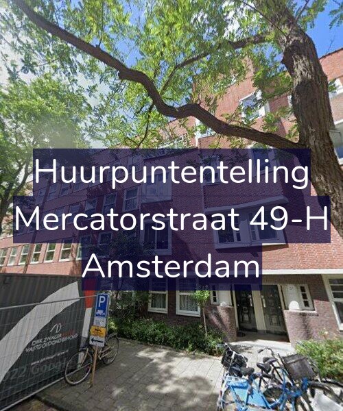 Foto gevel Huurpuntentelling voor Mercatorstraat 49-H, Amsterdam