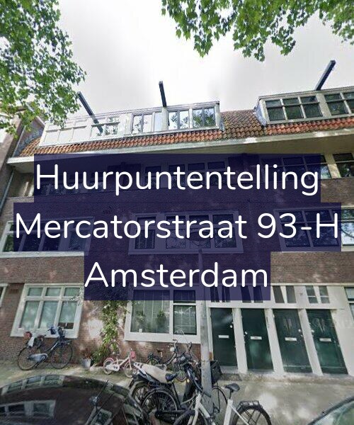 Foto gevel Huurpuntentelling voor Mercatorstraat 93-H, Amsterdam