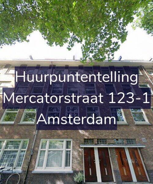 Foto gevel Huurpuntentelling voor Mercatorstraat 123-1, Amsterdam
