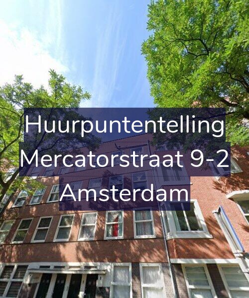 Foto gevel Huurpuntentelling voor Mercatorstraat 9-2, Amsterdam