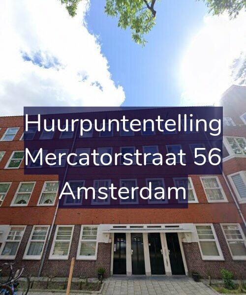 Foto gevel Huurpuntentelling voor Mercatorstraat 56, Amsterdam