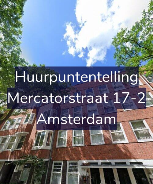 Foto gevel Huurpuntentelling voor Mercatorstraat 17-2, Amsterdam