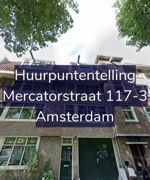 Foto gevel Huurpuntentelling voor Mercatorstraat 117-3, Amsterdam