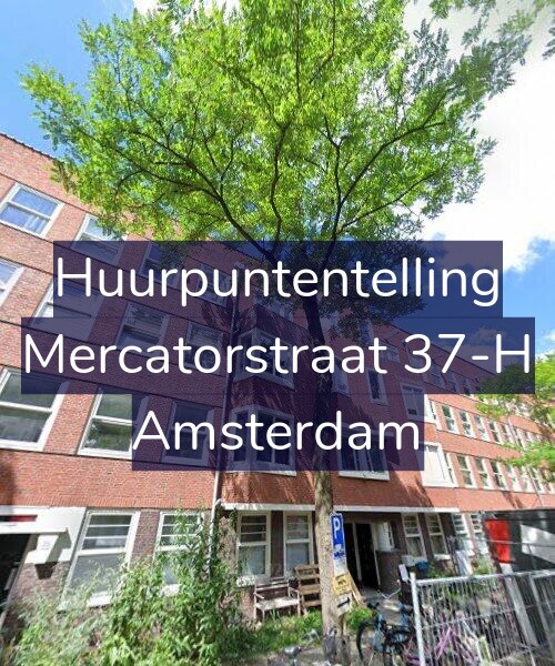 Foto gevel Huurpuntentelling voor Mercatorstraat 37-H, Amsterdam