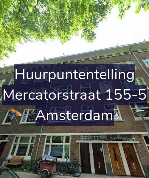 Foto gevel Huurpuntentelling voor Mercatorstraat 155-5, Amsterdam