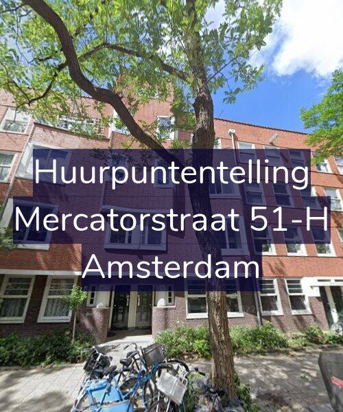 Foto gevel Huurpuntentelling voor Mercatorstraat 51-H, Amsterdam