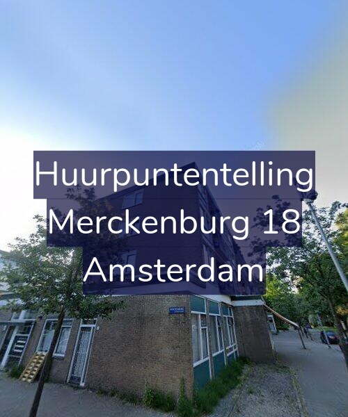 Foto gevel Huurpuntentelling voor Merckenburg 18, Amsterdam
