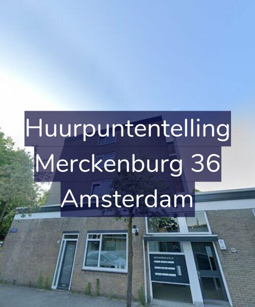 Foto gevel Huurpuntentelling voor Merckenburg 36, Amsterdam