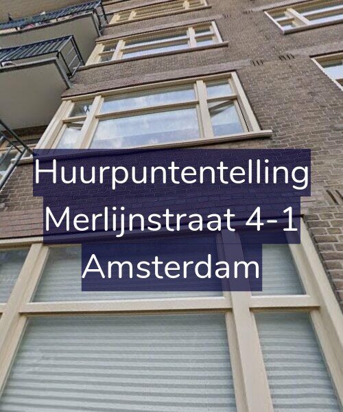 Foto gevel Huurpuntentelling voor Merlijnstraat 4-1, Amsterdam