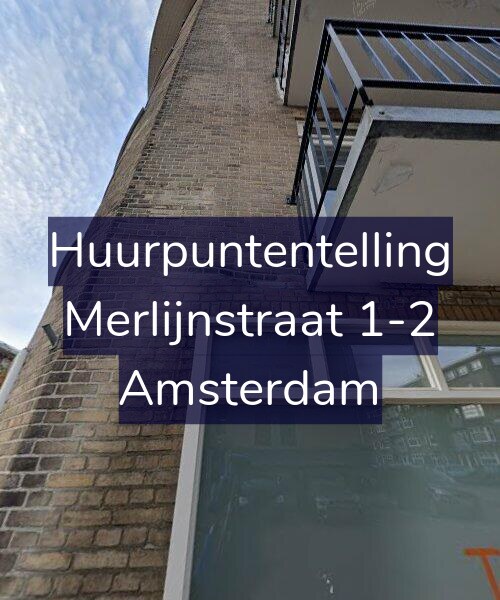 Foto gevel Huurpuntentelling voor Merlijnstraat 1-2, Amsterdam