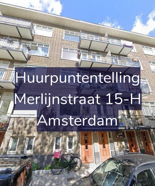 Foto gevel Huurpuntentelling voor Merlijnstraat 15-H, Amsterdam