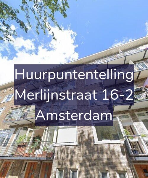 Foto gevel Huurpuntentelling voor Merlijnstraat 16-2, Amsterdam