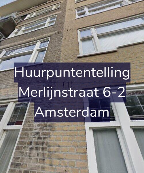 Foto gevel Huurpuntentelling voor Merlijnstraat 6-2, Amsterdam