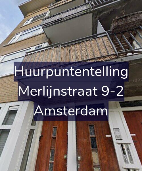 Foto gevel Huurpuntentelling voor Merlijnstraat 9-2, Amsterdam