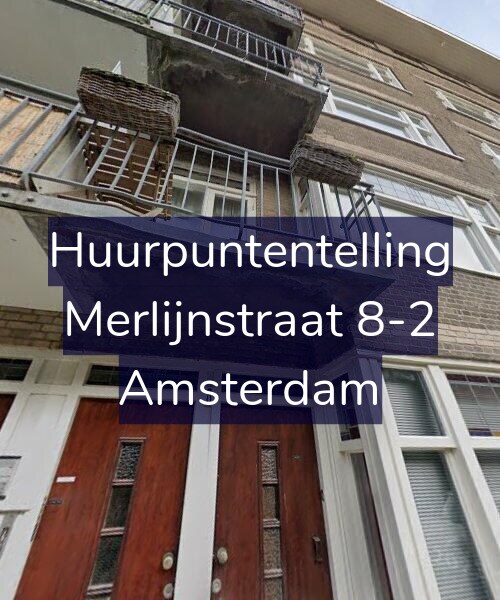 Foto gevel Huurpuntentelling voor Merlijnstraat 8-2, Amsterdam