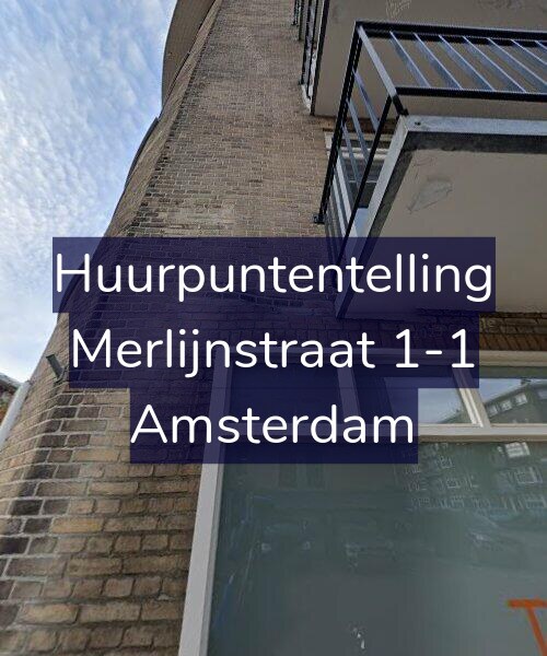 Foto gevel Huurpuntentelling voor Merlijnstraat 1-1, Amsterdam