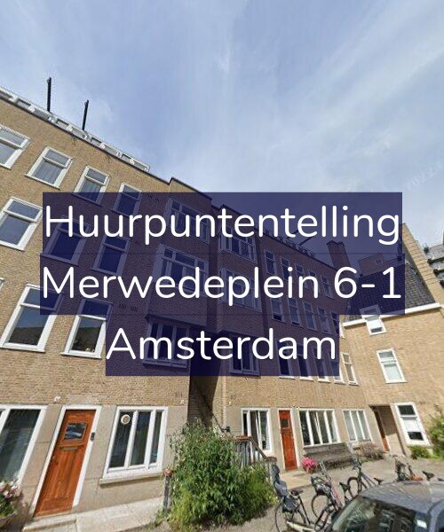 Foto gevel Huurpuntentelling voor Merwedeplein 6-1, Amsterdam