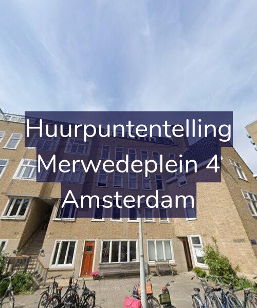 Foto gevel Huurpuntentelling voor Merwedeplein 4, Amsterdam