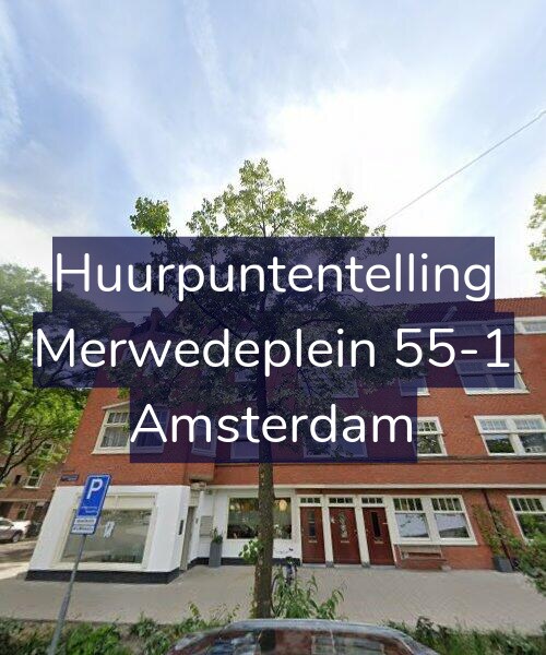 Foto gevel Huurpuntentelling voor Merwedeplein 55-1, Amsterdam