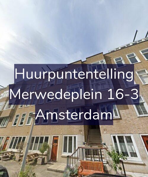 Foto gevel Huurpuntentelling voor Merwedeplein 16-3, Amsterdam