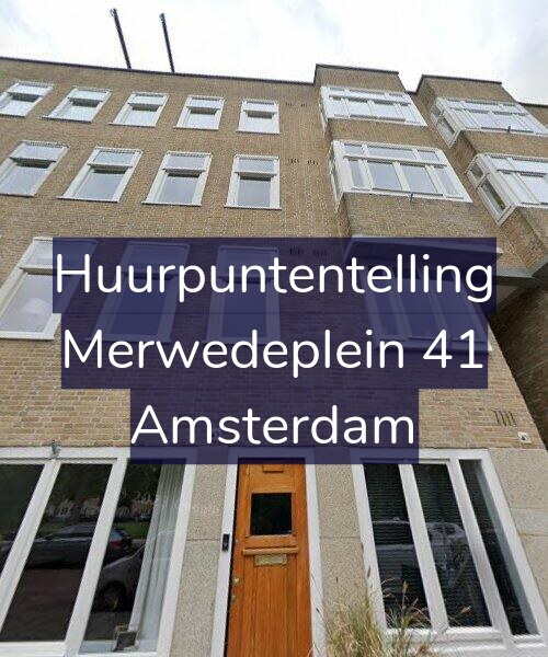 Foto gevel Huurpuntentelling voor Merwedeplein 41, Amsterdam
