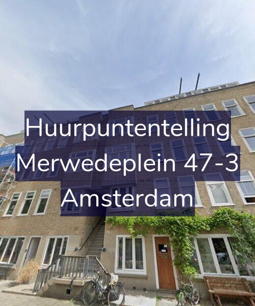 Foto gevel Huurpuntentelling voor Merwedeplein 47-3, Amsterdam