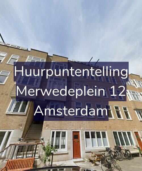 Foto gevel Huurpuntentelling voor Merwedeplein 12, Amsterdam