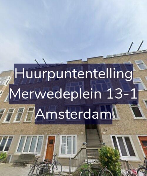 Foto gevel Huurpuntentelling voor Merwedeplein 13-1, Amsterdam