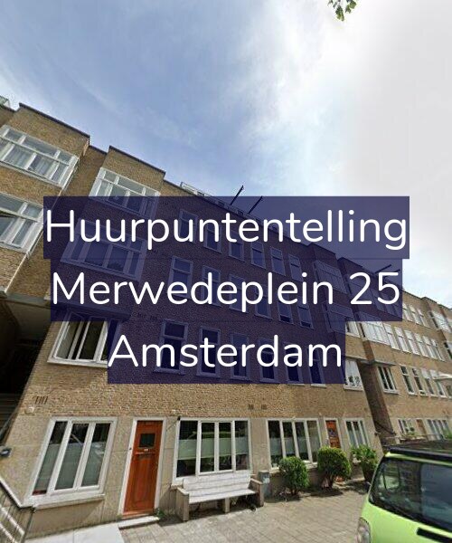 Foto gevel Huurpuntentelling voor Merwedeplein 25, Amsterdam