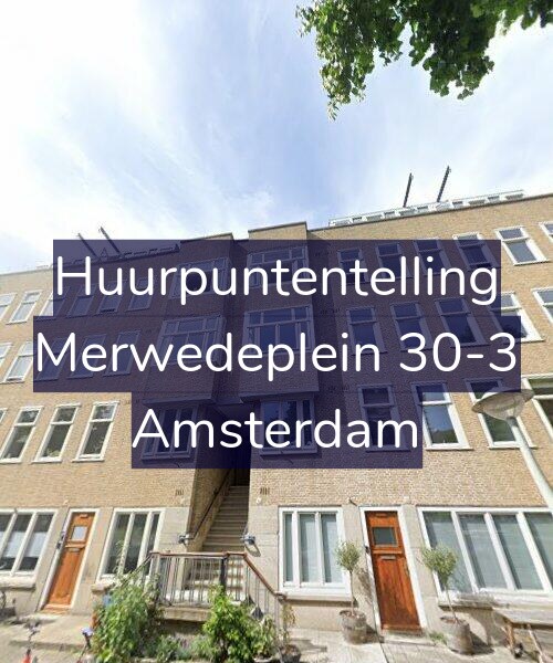 Foto gevel Huurpuntentelling voor Merwedeplein 30-3, Amsterdam