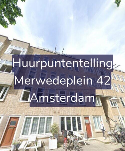 Foto gevel Huurpuntentelling voor Merwedeplein 42, Amsterdam