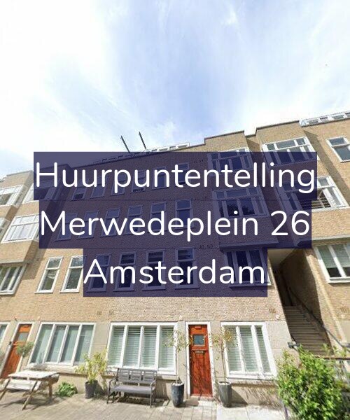 Foto gevel Huurpuntentelling voor Merwedeplein 26, Amsterdam