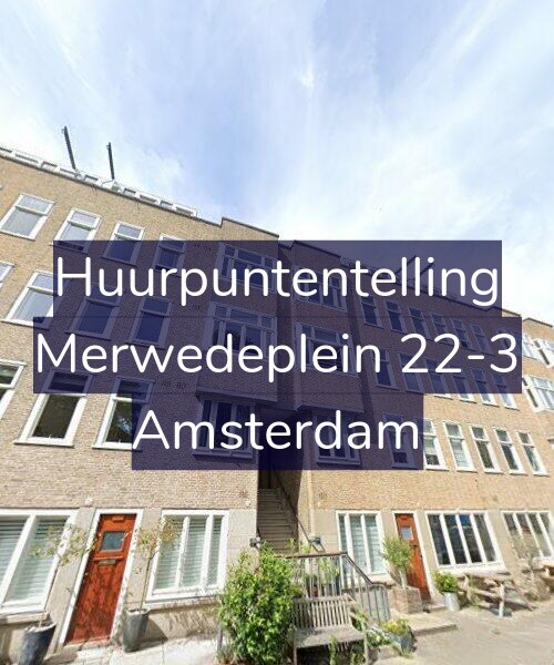 Foto gevel Huurpuntentelling voor Merwedeplein 22-3, Amsterdam