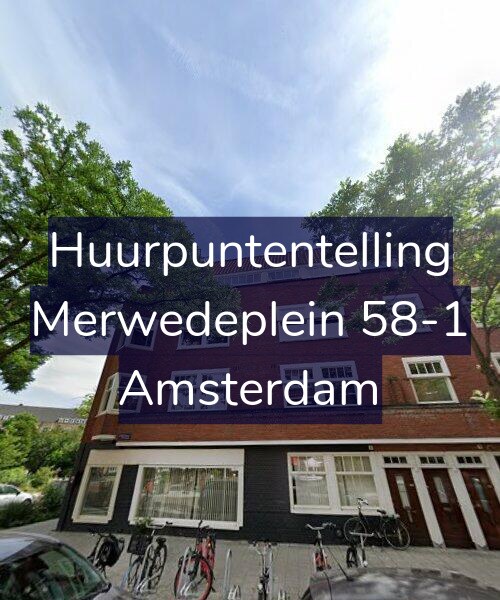 Foto gevel Huurpuntentelling voor Merwedeplein 58-1, Amsterdam