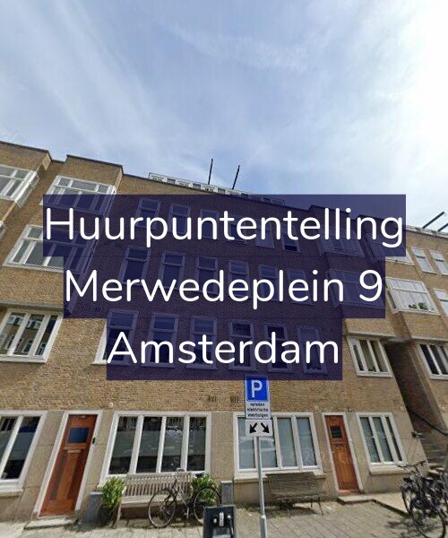 Foto gevel Huurpuntentelling voor Merwedeplein 9, Amsterdam