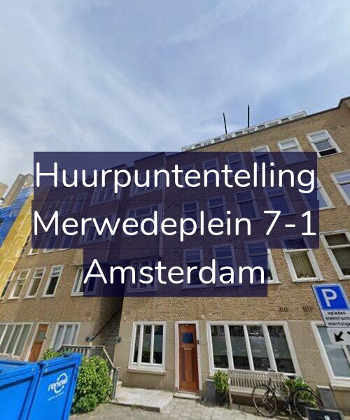 Foto gevel Huurpuntentelling voor Merwedeplein 7-1, Amsterdam