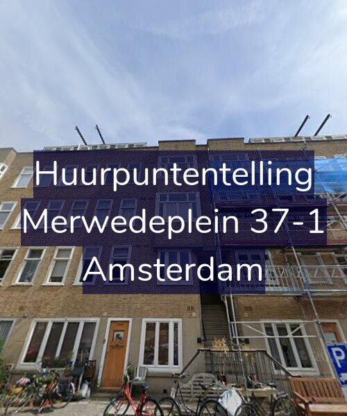 Foto gevel Huurpuntentelling voor Merwedeplein 37-1, Amsterdam