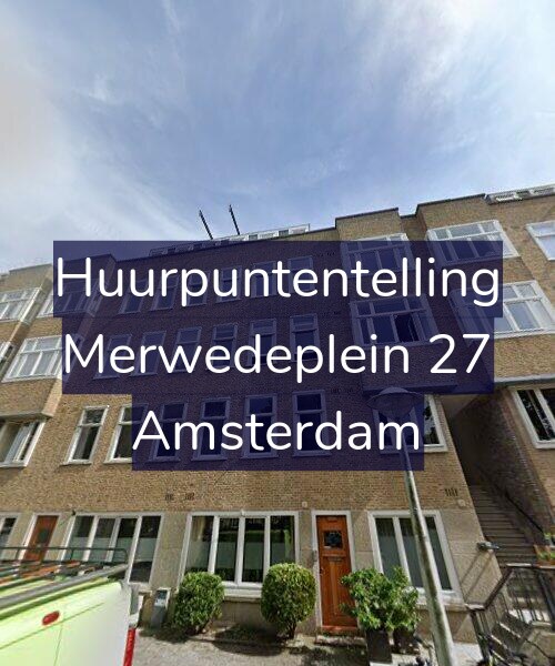 Foto gevel Huurpuntentelling voor Merwedeplein 27, Amsterdam