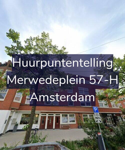 Foto gevel Huurpuntentelling voor Merwedeplein 57-H, Amsterdam