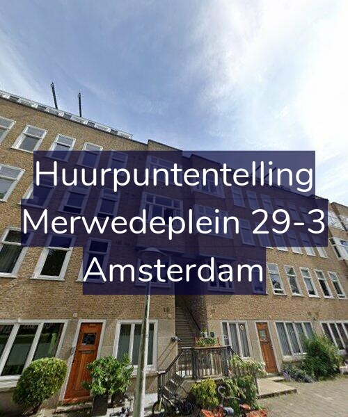Foto gevel Huurpuntentelling voor Merwedeplein 29-3, Amsterdam