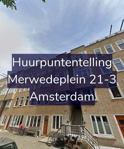 Foto gevel Huurpuntentelling voor Merwedeplein 21-3, Amsterdam