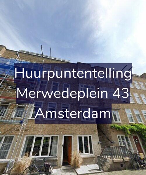 Foto gevel Huurpuntentelling voor Merwedeplein 43, Amsterdam