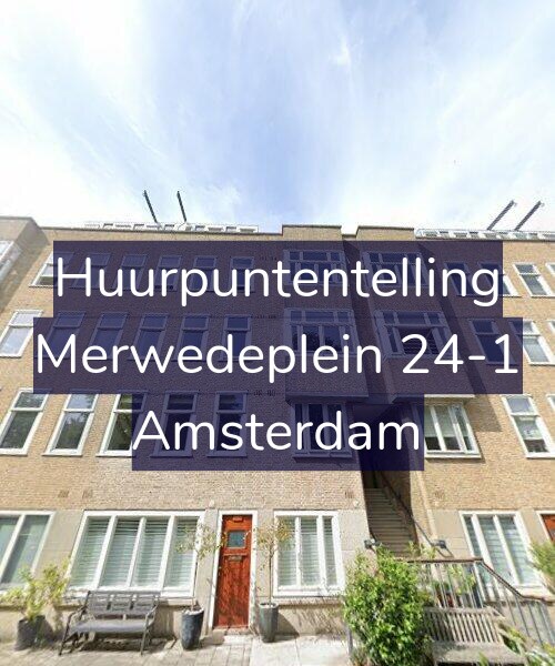 Foto gevel Huurpuntentelling voor Merwedeplein 24-1, Amsterdam