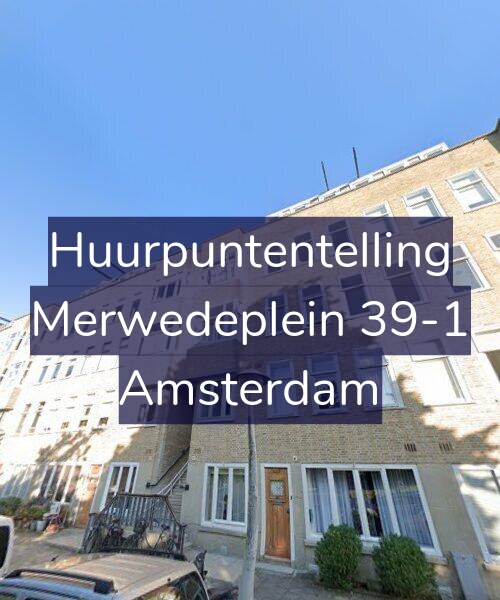 Foto gevel Huurpuntentelling voor Merwedeplein 39-1, Amsterdam