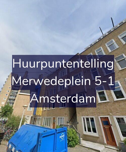 Foto gevel Huurpuntentelling voor Merwedeplein 5-1, Amsterdam